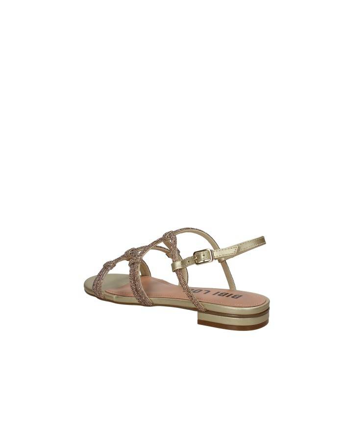 Bibi Lou 957z00hg Sandali bassi in pelle e tessuto Oro