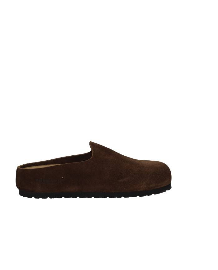 Birkenstock Amsterdam.1032552 Sabot semi chiuso in pelle scamosciata Testa Moro