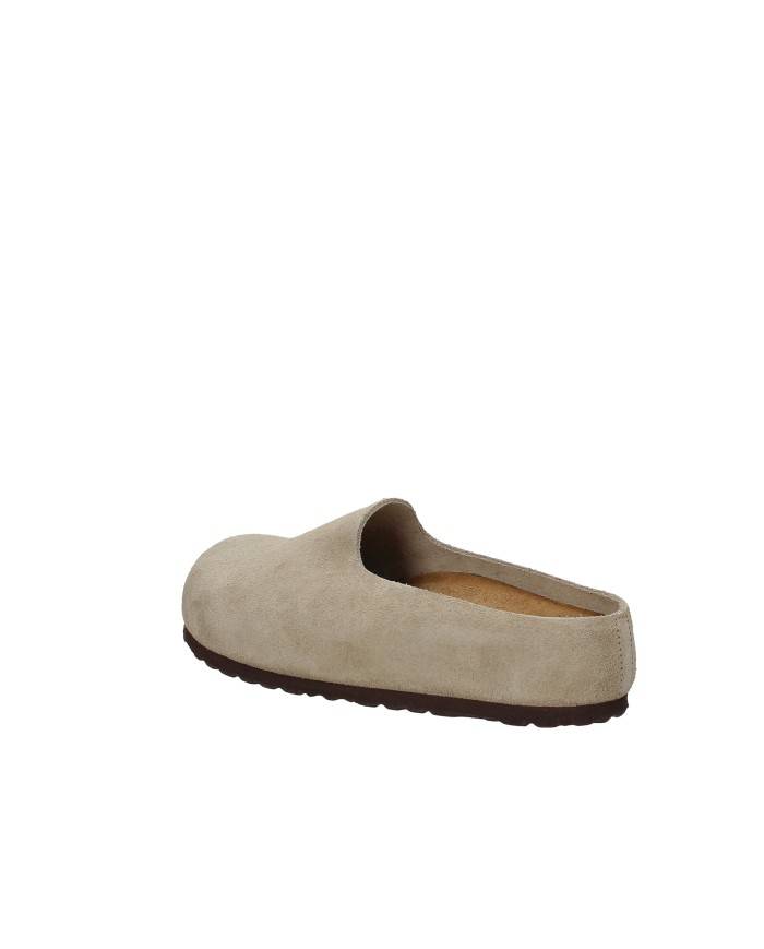 Birkenstock Amsterdam.1032550 Sabot semi chiuso in pelle scamosciata Taupe