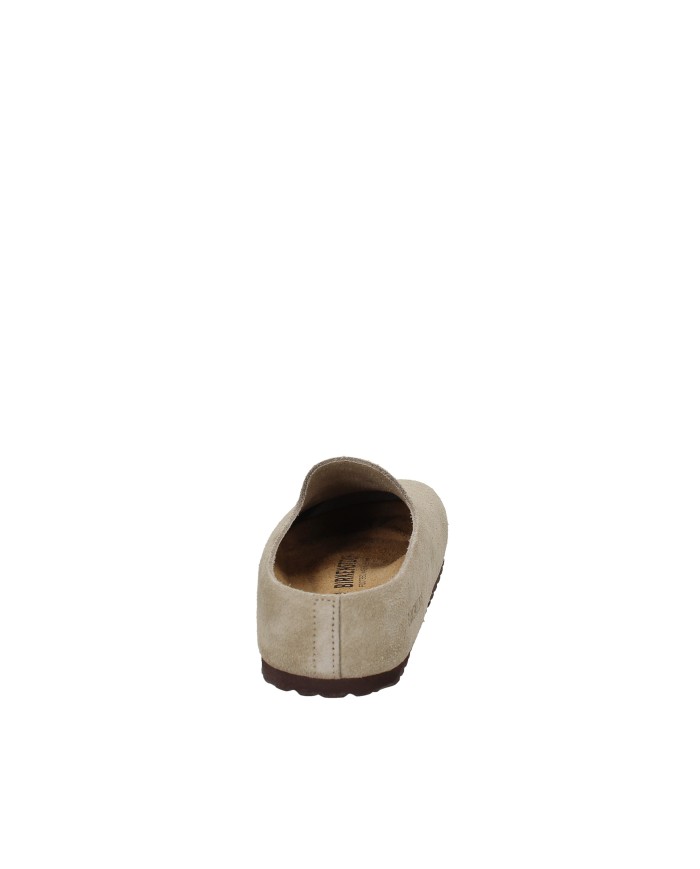 Birkenstock Amsterdam.1032550 Sabot semi chiuso in pelle scamosciata Taupe