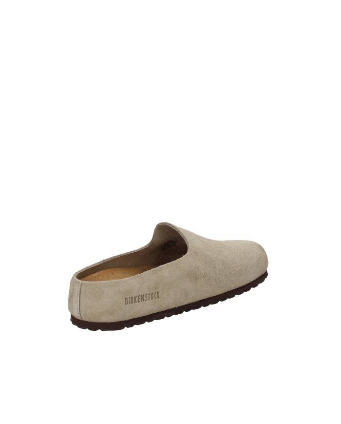Birkenstock Amsterdam.1032550 Sabot semi chiuso in pelle scamosciata Taupe