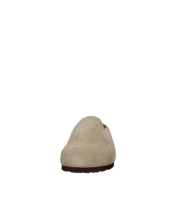 Birkenstock Amsterdam.1032550 Sabot semi chiuso in pelle scamosciata Taupe