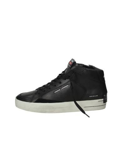 Crime London SKATE Mid.18152 Sneaker alta in pelle di vitello Nero