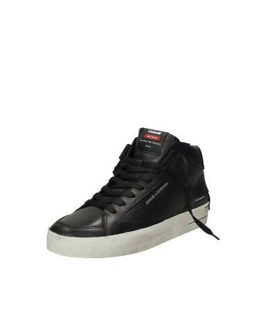Crime London SKATE Mid.18152 Sneaker alta in pelle di vitello Nero