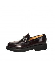 Bryan Shoes Mocassino in pelle spazzolata Bordeaux 317 Nuova Collez...