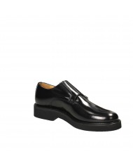 Bryan Shoes Doppia fibbia in pelle spazzolata Nero 321 Nuova Collez...