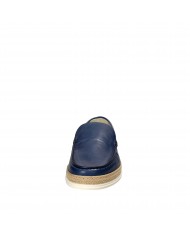 Rossano Bisconti Mocassino in pelle Blu 357-01 Nuova Collezione Ros...
