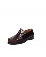 Florsheim Mocassino in pelle spazzolata Bordeaux 51757 Nuova Collez...