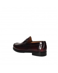 Florsheim Mocassino in pelle spazzolata Bordeaux 51757 Nuova Collez...