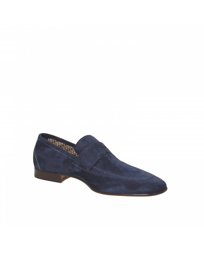 Fratelli Rossetti Mocassino in camoscio Blu 51855 Nuova Collezione ...