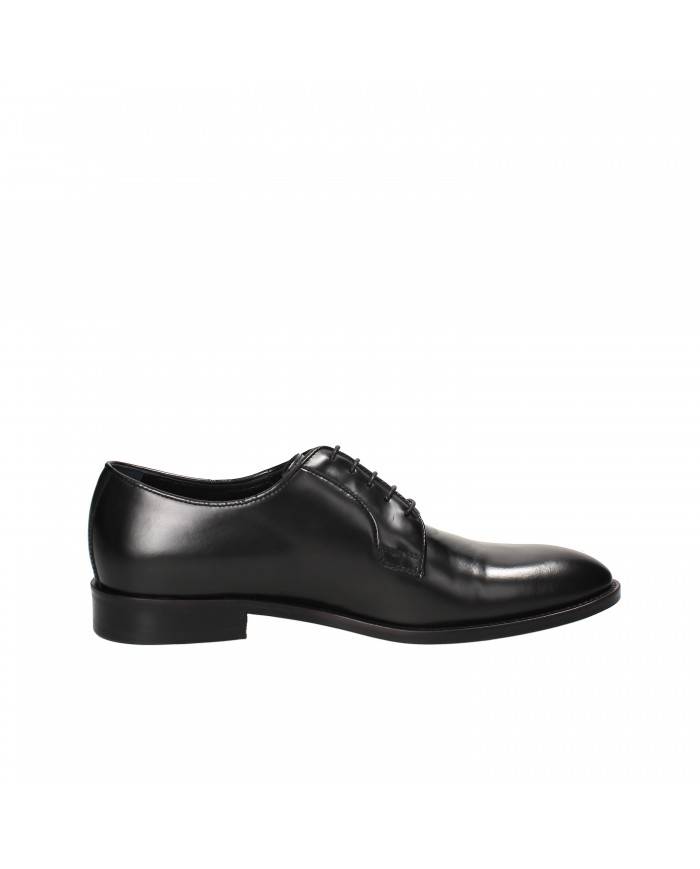 Corvari Stringata in pelle Nero 6555 Nuova Collezione Corvari
