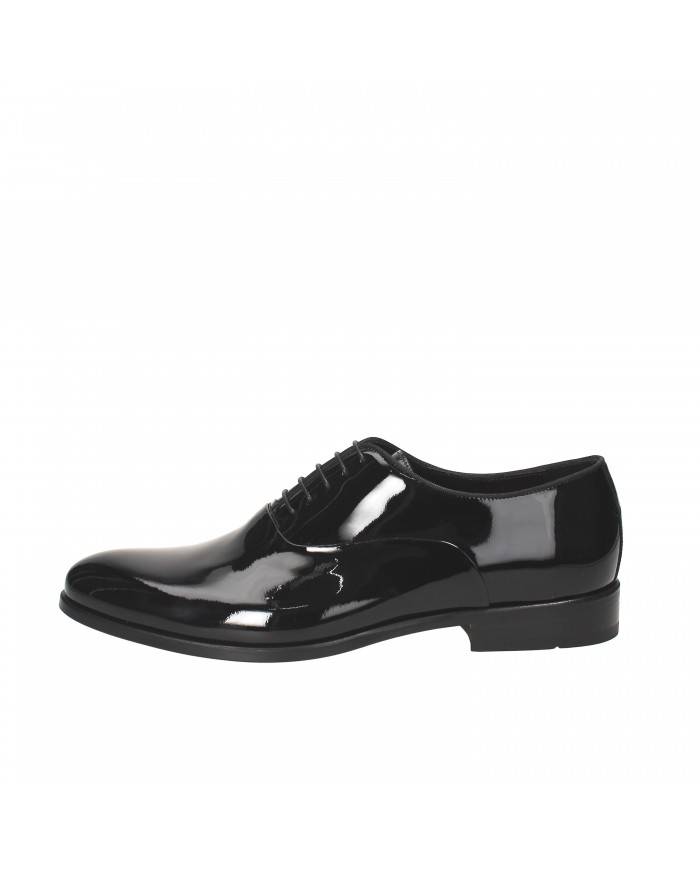 Rossi Stringata in vernice Nero 607 Nuova Collezione Rossi