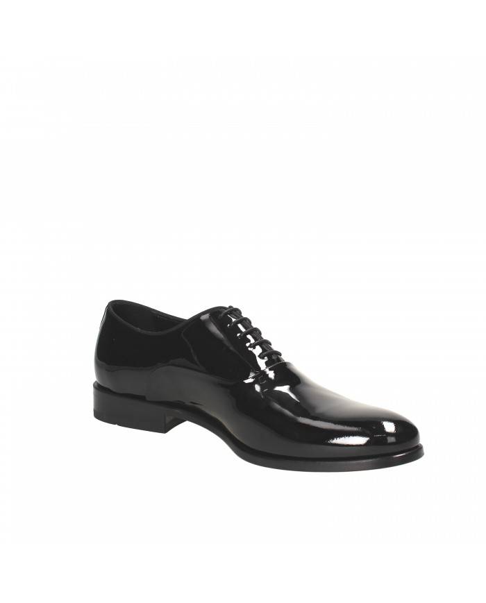 Rossi Stringata in vernice Nero 607 Nuova Collezione Rossi