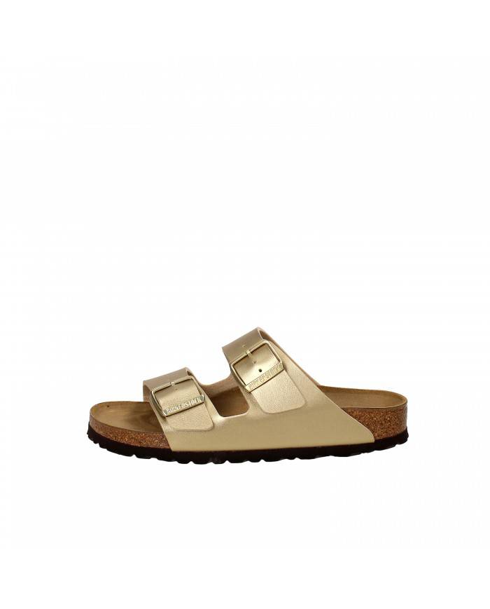 Birkenstock Sandalo in pelle laminata Oro ARIZONA.1016111 Nuova Col... Birkenstock Sandalo in pelle laminata Oro ARIZONA.1016111 Nuova Col...
