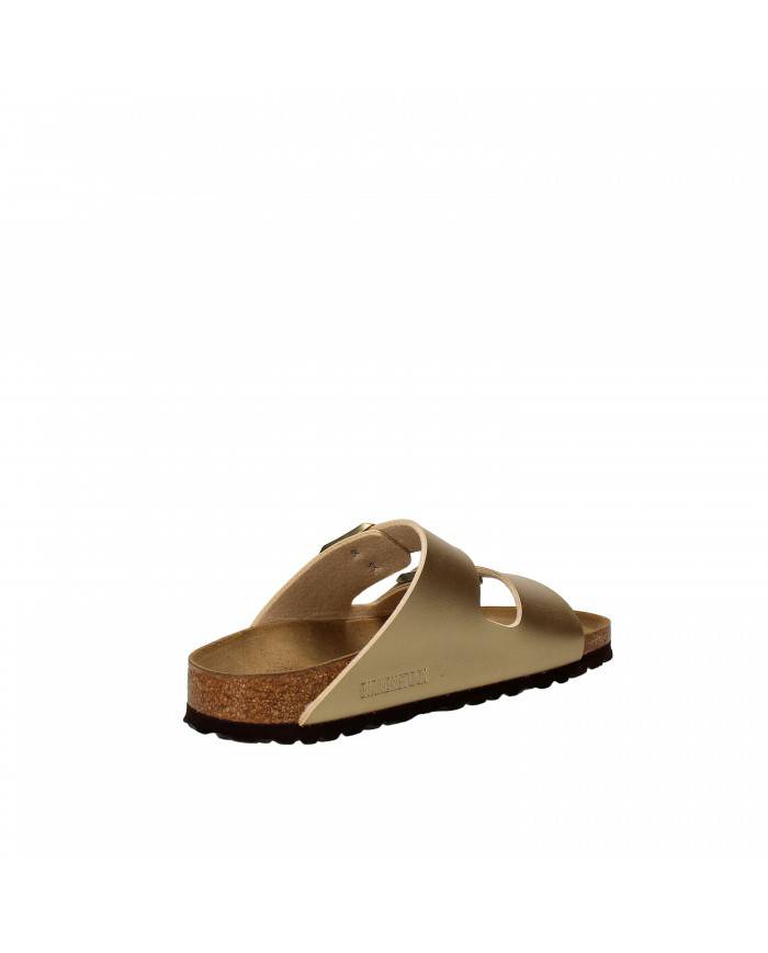 Birkenstock Sandalo in pelle laminata Oro ARIZONA.1016111 Nuova Col... Birkenstock Sandalo in pelle laminata Oro ARIZONA.1016111 Nuova Col...