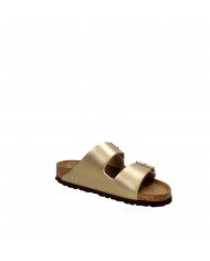 Birkenstock Sandalo in pelle laminata Oro ARIZONA.1016111 Nuova Col... Birkenstock Sandalo in pelle laminata Oro ARIZONA.1016111 Nuova Col...