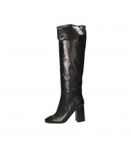 Bianca Di Stivale in pelle Nero C2850 Nuova Collezione Bianca Di