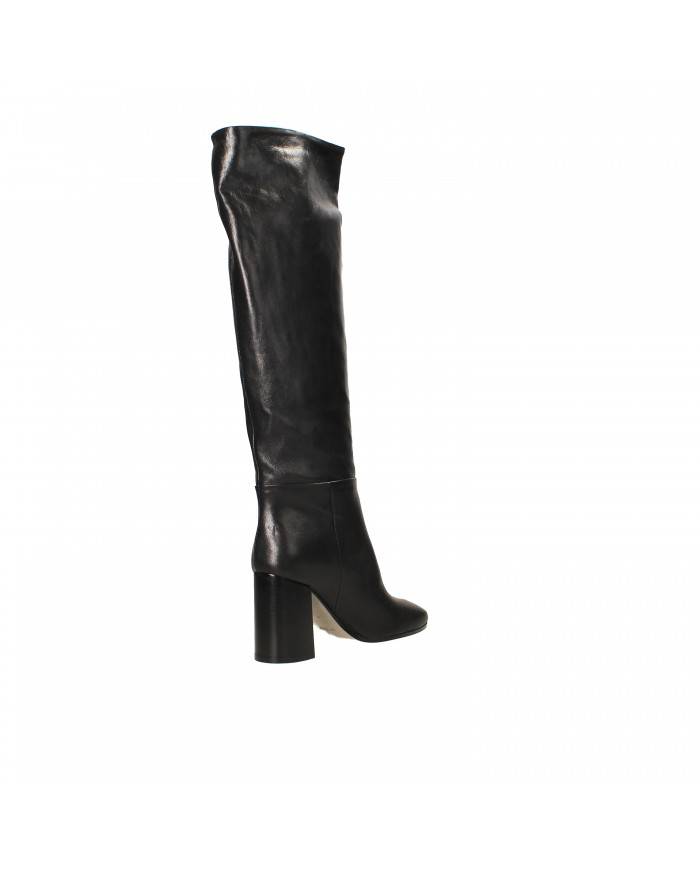 Bianca Di Stivale in pelle Nero C2850 Nuova Collezione Bianca Di