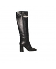 Bianca Di Stivale in pelle Nero C2850 Nuova Collezione Bianca Di