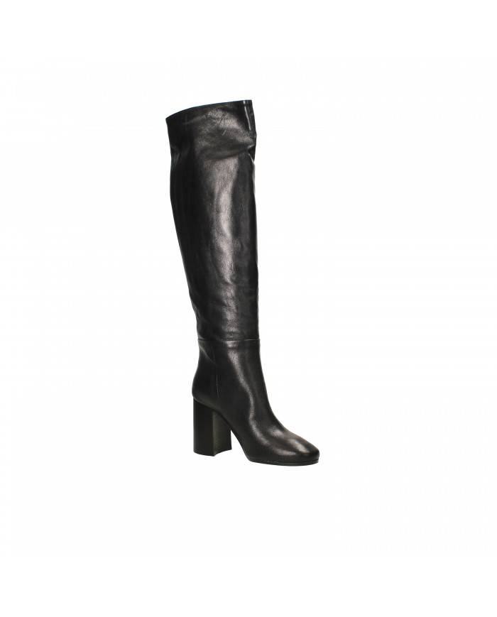 Bianca Di Stivale in pelle Nero C2850 Nuova Collezione Bianca Di