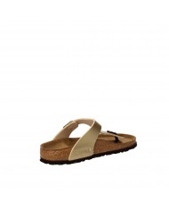 Birkenstock Infradito in pelle laminata Oro GIZEH.1016108 Nuova Col...