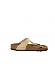 Birkenstock Infradito in pelle laminata Oro GIZEH.1016108 Nuova Col...