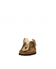 Birkenstock Infradito in pelle laminata Oro GIZEH.1016108 Nuova Col...