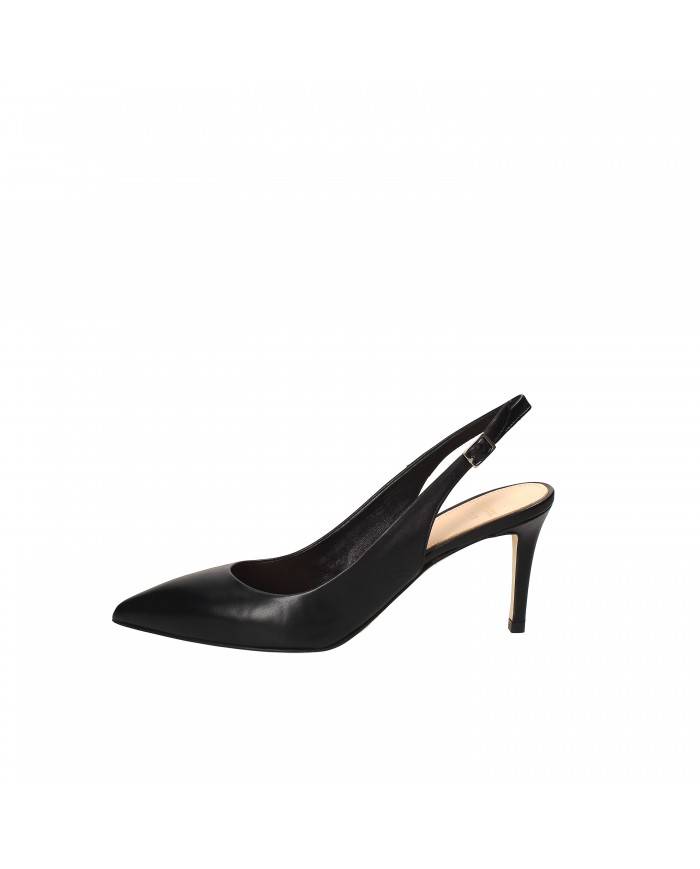 Chantal Slingback in pelle Nero H124 Nuova Collezione Chantal