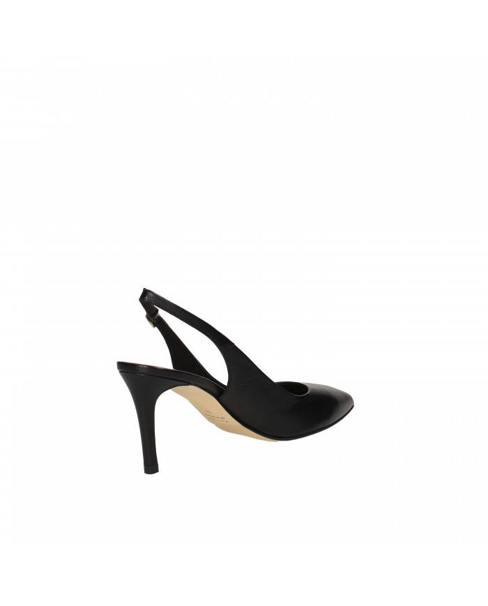 Chantal Slingback in pelle Nero H124 Nuova Collezione Chantal