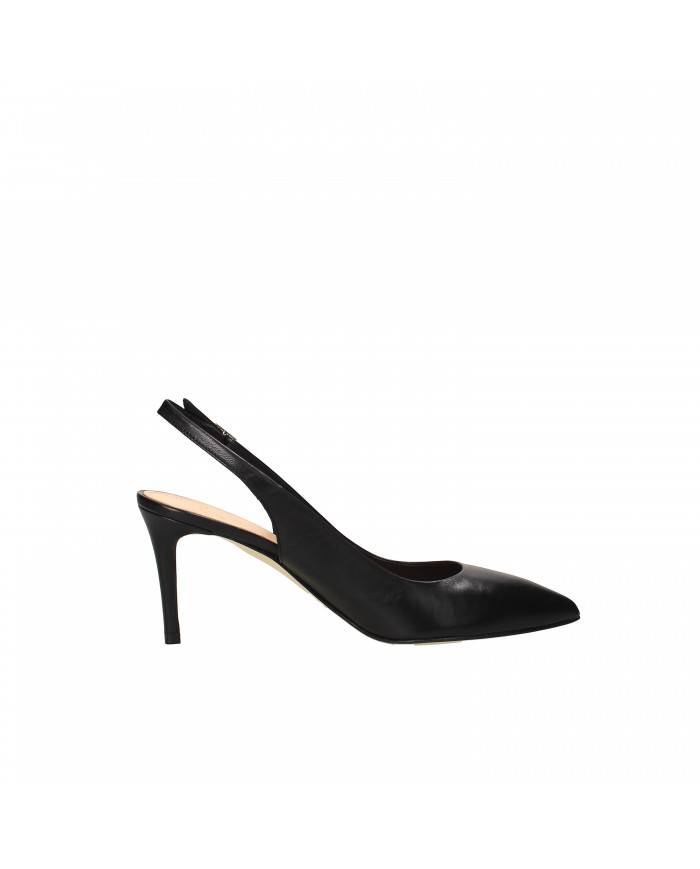 Chantal Slingback in pelle Nero H124 Nuova Collezione Chantal