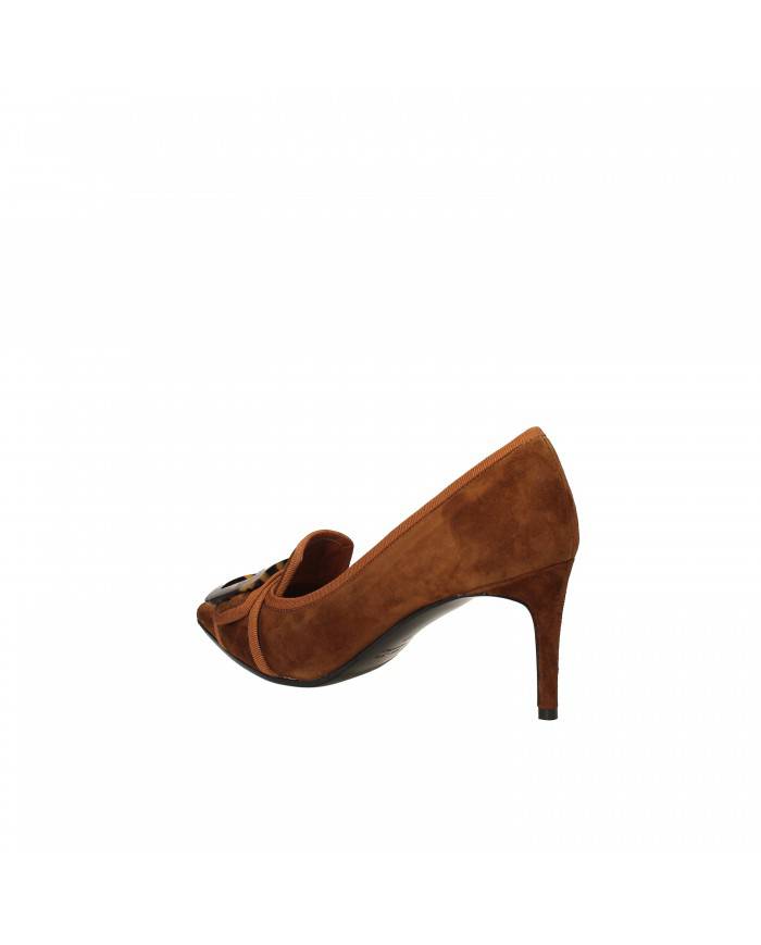Chantal Décolleté in camoscio Tabacco H1298 Nuova Collezione Chantal