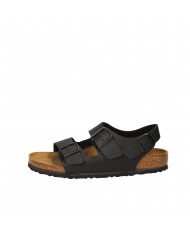 Birkenstock Sandalo in pelle Nero MILANO.034793 Nuova Collezione Bi...