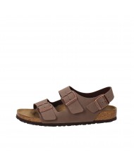 Birkenstock Sandalo basso in nabuk Mocca MILANO.634503 Nuova Collez...