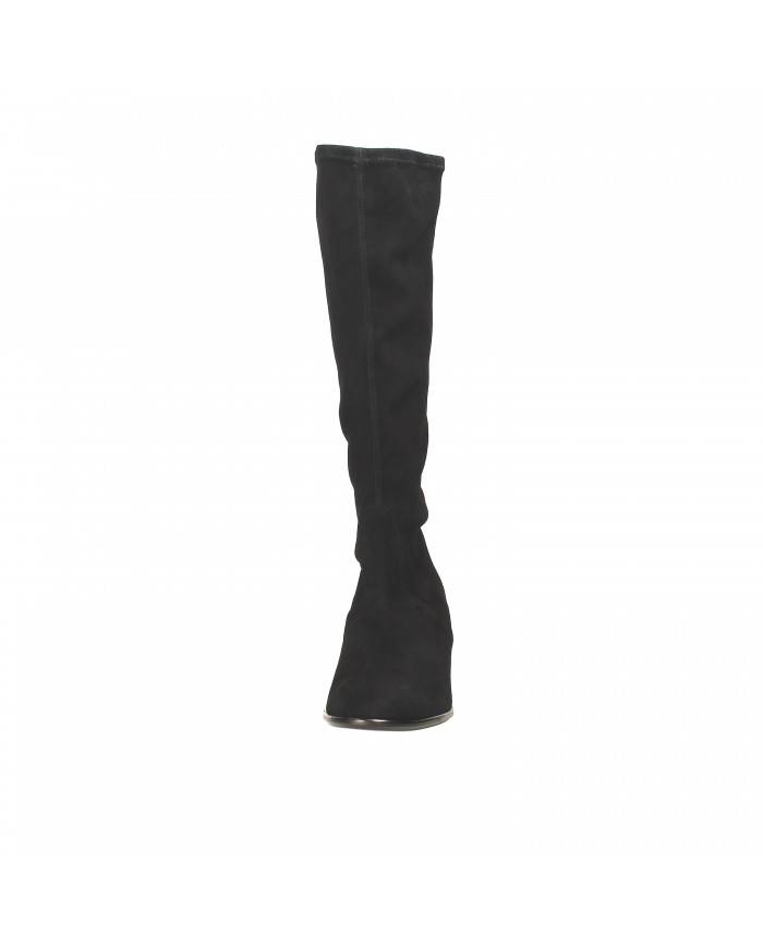 Il Borgo Firenze Stivale in camoscio elasticizzato Nero S6505-M Nuo...