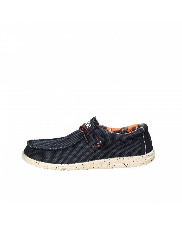 Hey Dude Shoes Mocassino in tessuto elasticizzato Blu Wally Sox Nuo...