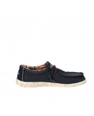 Hey Dude Shoes Mocassino in tessuto elasticizzato Blu Wally Sox Nuo...