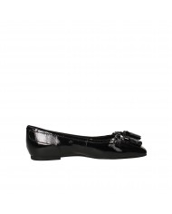 What For Ballerina in vernice Nero WF118 Nuova Collezione What For