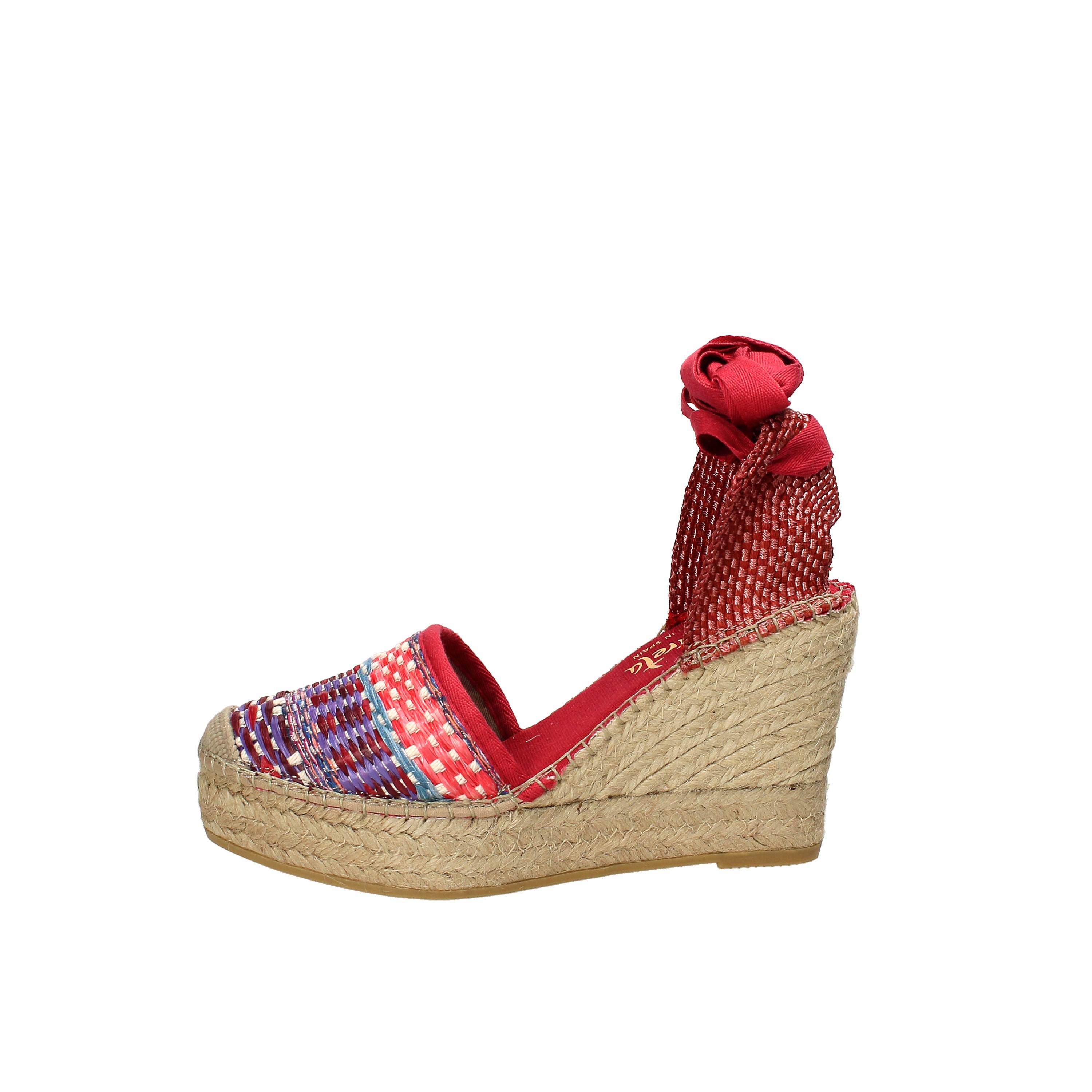 Espadrilla in tessuto rosso