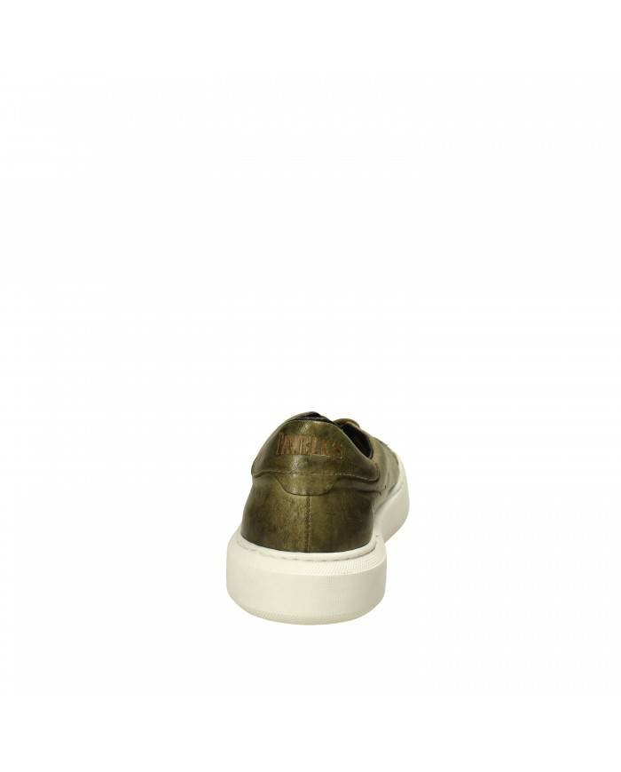 Pawelk's Sneaker in pelle Verde Militare 20665 Nuova Collezione Paw...