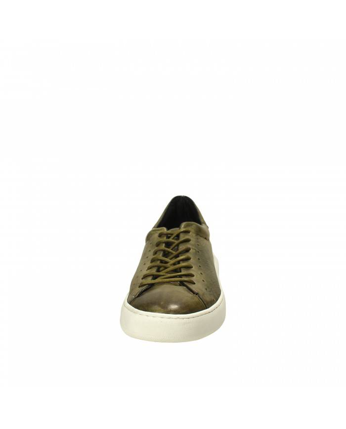 Pawelk's Sneaker in pelle Verde Militare 20665 Nuova Collezione Paw...
