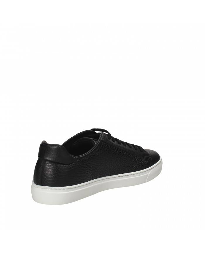 Rossano Bisconti Sneaker in pelle martellata Nero 465-01 Nuova Coll...