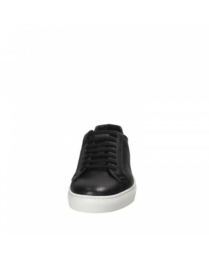 Rossano Bisconti Sneaker in pelle martellata Nero 465-01 Nuova Coll...