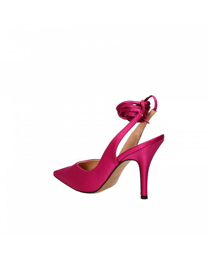 Bianca Di Slingback in raso Fucsia D149 Nuova Collezione Bianca Di