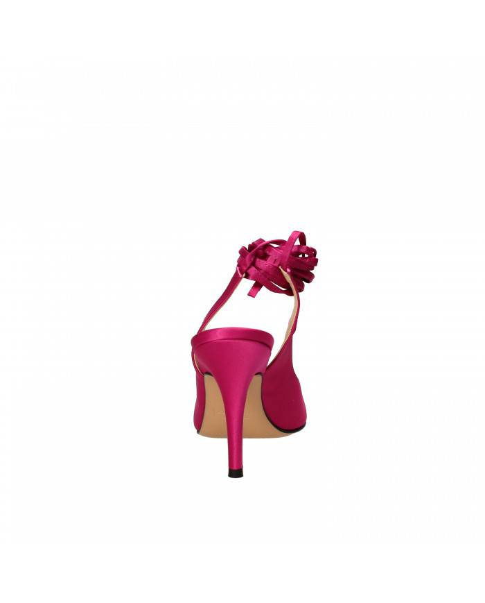 Bianca Di Slingback in raso Fucsia D149 Nuova Collezione Bianca Di