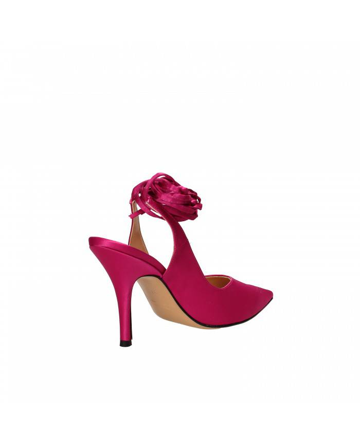 Bianca Di Slingback in raso Fucsia D149 Nuova Collezione Bianca Di