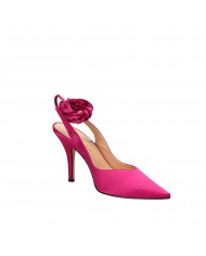 Bianca Di Slingback in raso Fucsia D149 Nuova Collezione Bianca Di