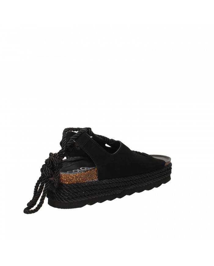 Colors of California Sandalo in camoscio Nero HC.BES047.Ne Nuova Co...