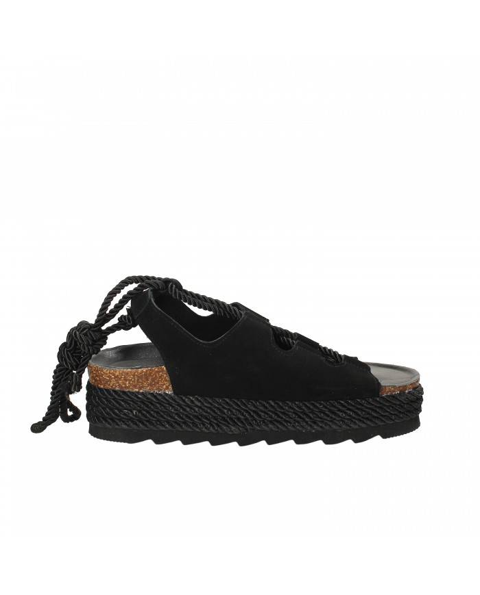 Colors of California Sandalo in camoscio Nero HC.BES047.Ne Nuova Co...