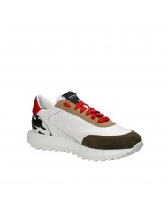 Stokton Sneaker in pelle Bianco Vintage-U-Spawn Nuova Collezione St...