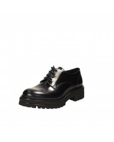 VSL Stringata in pelle spazzolata Nero 5419 Nuova Collezione Momenti